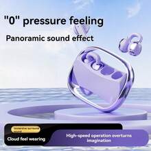 2pcs Earphones, In-Ear + Clip-On Style, Suitable For All, Daily Versatile Appearance, Fashionable Design, Type-C Charging Compatible With Multiple Devices, Extra-Long Battery Life, - Available In Multiple Colors - View 6