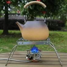 1pc Portable High-Quality Folding Stainless Steel Stove Rack - Outdoor BBQ Grill, Pot Rack, Grill Grate Stand - Durable Cookware Accessory For Camping And Hiking