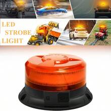 Orange High Brightness Light, Rotating Beacon LED Light With Magnetic Base, Cool Car Stuff Outdoor And Indoor Use Decorative Light,Men's Gift For Christmas, Thanksgiving, Birthday - Yellow - View 11