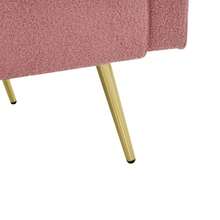 Optional Multicolour Sofa Bed With Sleeping Function, Adjustable Angle, Gold Legs With Cushions And Side Storage Pockets. - Pink - View 9