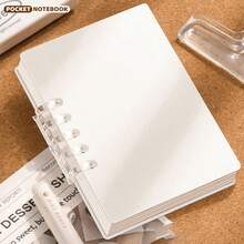 4/2/1 Pc Mini A7 Loose-Leaf Notebook, Cute Portable Memo Pad, Bright Macaron Colors, Pocket Size, English Loose-Leaf Notepad, School Supplies, Back To School Season - Multicolor - View 27