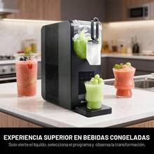 Mera House Máquina para Slushies - No Necesita Hielo,2L Máquina Slushies2 en 1 para Bebidas Congeladas y Helado Suave, Máquina Slushy para Hogar con Pantalla LED, Función de Reserva y 7 Programas Preestablecidos ,Margaritas Congeladas, Frappés,Cocktails,helados,batidos,Imprescindible para las Fiestas Familiares - Tipo de Enchufe A USA (110-127V) - Ver 3