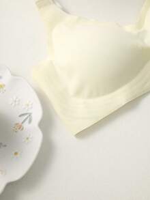 2件套简约舒适女士运动文胸，无钢圈，纯色 - 彩色 - 查看 4