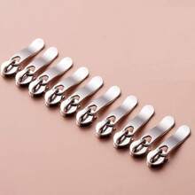 20pcs 3# Nylon Zipper Pulls, Replacement Zipper Heads For Bedding - Black - View 1