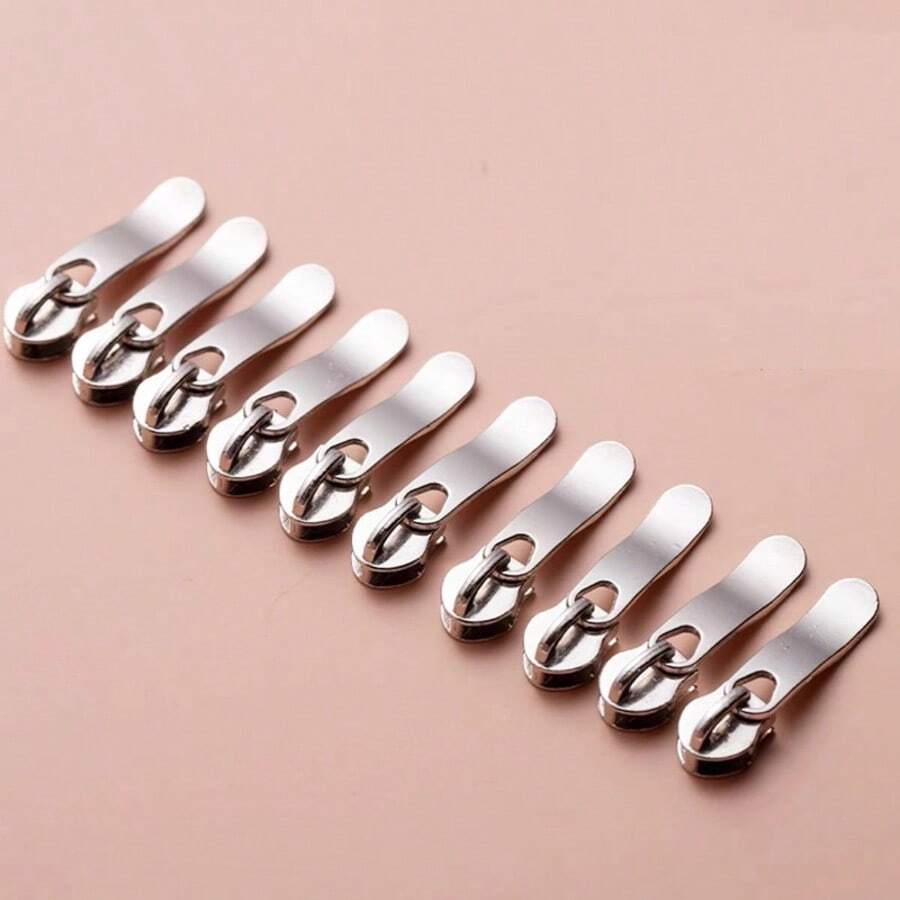 20pcs 3# Nylon Zipper Pulls, Replacement Zipper Heads For Bedding - Black - View 1