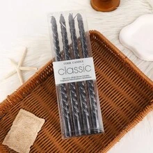 A Box Of 4 Morandi Gradient Colored Threaded 10 Inch Long Candles, Suitable For Home Use, Romantic Weddings, Decoration, And Candlelight Dinners Gifts Birthday Graduation - Multicolor - View 26