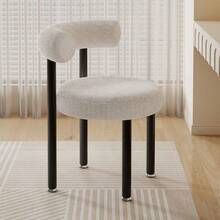 Sillón Minimalista Moderno Individual - Reclinable Manual en /Beige con Cojín Acolchado y Respaldo Tipo, Asiento Acogedor para Uso Exterior / Sala de Estar, Dormitorio, Balcón - Blanco - Ver 8