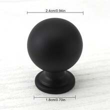 1pc Gold Single Hole Round Knob Hook Suitable For Cabinet - Multicolor - View 10