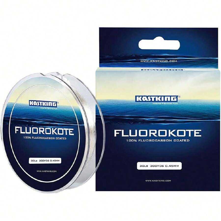 Fluorokote 100% Fluorocarbon Coated Fishing Line, Fluorocarbon Leader, Extreme Clarity,Fast Sinking,Shock Resistant, High Abrasion Resistance,31254135 - Redwood - View 1