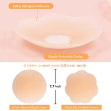 2pcs Disposable Nipple Covers, Seamless Breathable Self-Adhesivelnvisible Bra, Women's Lingerie & Underwear Accessories,Low Cut Evening Dresses, Bras, Underwear Accessories, Nipple Covers To Prevent Exposure, Wedding Photography Supplies, Wedding Clothing Accessories,Silicone Adhesive Calf Pads,Nipple Covers For Women,Nipple Covers,Pasties,Pasties Nipple Covers,Nipple Pads,Nippies,Nipple Cover,Nipple Pasties, Nipple Cover,Silicone Nipple Covers Reusable,Breast Enhancement,Breast Enhancement Patch,Push Up Pads,Silicone Nipple Covers,Reusable Nipple Covers For Women,Cakes Nipple Cover,Hydrogel Nipple Pads,Nipple Tape,Nipple Cover,Silicone Nipple Covers Reusable,Nippies Nipple Cover,Boob Tape,Wedding,Pesoneras De Mujer,Boob Tape For Summer,Sticky Bra Vestidos De Mujer,Sticky Push Up Bra For Women,Sticky Bra Push Up,Push Up,Breast Lift,Push Up Sticky Bra,Gym Accessories,Swim For Girl,Lingerie - Color - View 4