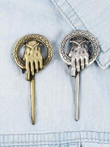 King's Hand Inspired Lapel Pin, Authentic Movie Prop Jewelry - Multicolor - View 5