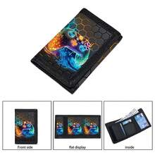 Multifunctional Tri-Fold Wallet, Durable Fabric Wallet, Can Hold Credit Cards, ID And Cash, Cute & Fashionable, With Coin Pouch And ID Window, Printed With Game Patterns, Suitable For Boys - Wallet Game - View 5