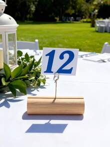 44/15/10/5pcs Table Number Clips,Rustic-Style Card Holders, Suitable For Weddings,Valentine's Day,Ramadan,Christmas.Wedding Party Table Number Stand, Place Card Holders, Conference Exhibition Rack, Ideal For Weddings, Birthdays, Graduations. Also Suitable As Thanksgiving/Christmas Memorial Gifts, Crafts. - Multicolor - View 5
