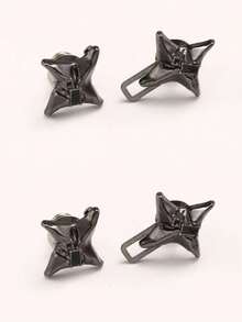 1/2/3/5 Pairs Star Shaped Waist Cincher Clips, Waist Shaping Magic Tool, Adjustable Waist Clips For Belts, Scarves, And Sweaters - Silver - View 19