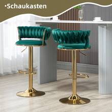 Former SKU: W1880109438, Same 360° Set Of 2 Swivel Bar Stools, Handcrafted Backrest, One-Button Height Adjustable Bar Stools, Super Soft Padded Kitchen Dining Chair, Kitchen Island