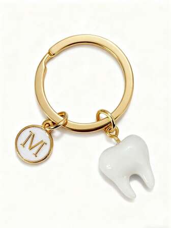 Personalized Teeth Keychain Gift For Dentisit