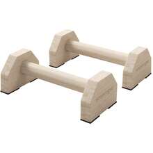 SPORTNOW 2-Piece Pull-Up Bar Set, Sturdy And Non-Slip, Up To 120 Kg, Beech Wood, 30x13x10cm, Natural