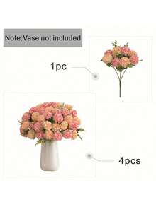 1件人造花人造喇叭夏季节日装饰、情人节婚礼派对装饰、派对节日用品