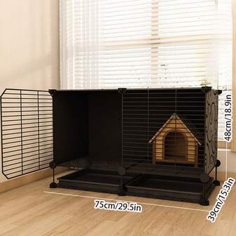 Kompakt ekorrbur, lämplig för att föda upp ekorrungar, illrar, hamstrar, sockerglider hemma, platsbesparande husdjursbur