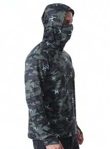 Lightweight Ice Silk Breathable Sun Protection Outdoor Fishing Clothing, Summer - Army Green - View 8