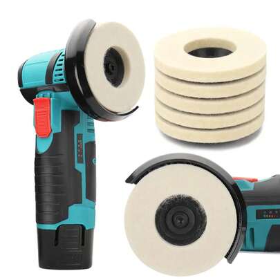 SIFANG 50mm/75mm Wool Polishing Wheel Polishing Pads Angle Grinder Wheel Felt Polishing Disc For Metal Marble Glass Ceramic 1PC