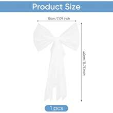 Classic Bride Bow White Tulle, Bow Veil Bridal Bachelorette Accessories, Bridal Veil Wedding Hair Clip For Women & Bridal Shower, Party Hair Bridesmaid Favors, Engagement Gifts - 1 - 查看 2