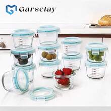 Juego de 6 Recipientes para congelación de alimentos,Recipientes para papillas de bebe,Tarro de comida pequeño reutilizable a prueba de fugas de 4 onzas,Apto para frigorífico,microondas y lavavajillas - 1 - Ver 5