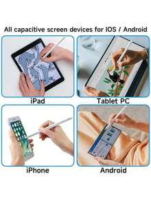 Lenovo BP16 Magnetic Capacitive Stylus Pen: Compatible With Both Apple And Android Devices, Low-Latency Writing, Precise Touch Control, High Sensitivity, Ideal For Office Work, Study, And Drawing. - White - View 2
