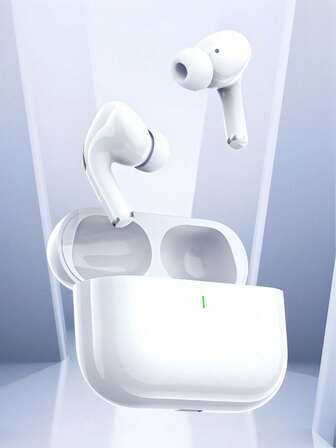 True Wireless Earbuds - Compatible With Apple And Android, Built-In Microphone, Sweat-Resistant Design, Up To 24 Hours Battery Life - White, Earphones > Wireless, Compatible Charging Case