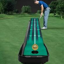 1pc Novelty Gold Plated Durable Rubber Golf Ball, Enhances Distance And Accuracy, High Visibility, Durable And Precise Golf Equipment, Perfect For Practice, Tournaments, Professional Golfers, Golf Accessories, Golf Gifts, Golf Courses, Outdoor Sports, Outdoor Training, Ideal For Men, Personalized Gifts, Valentine's Day Gifts - Multicolor - View 2