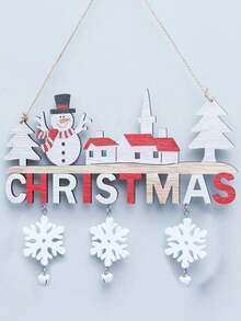 1 cái Ông già Noel và Bông tuyết trang trí treo tường, Trang trí nhà cửa, Trang trí phòng, Trang trí tường - Nhiều màu - Xem 8