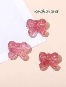 1件天然鸽血红/浅草莓石英蝴蝶/玫瑰花/狐狸/熊形吊坠，疗愈水晶，带来情感祝福和正能量，适合DIY珠宝制作、手链、项链和其他艺术饰品 - 彩色 - 查看 27