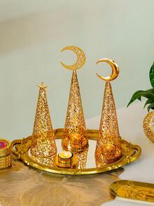 Moon Shaped Candle Holder, Suitable For Tea Lights, Minimalist Design, Luxury Style, Available In Multiple Sizes, Can Be Used As Candlelight Dinner Props, Suitable For Home, Desktop, Office, Holiday And Party Decorations, Also An Excellent Choice For Gifts To Family And Friends, Including Back-To-School Gifts, Souvenirs, Holiday Gifts, Etc. - Multicolor - View 7