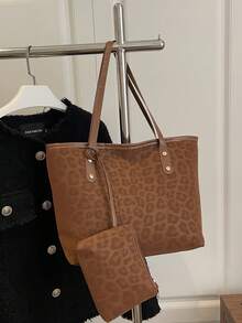 BAILEE 套装包，时尚休闲度假风，轻便易携，金色五金配件饰以铆钉，双提手设计，小巧可单独携带，可用作化妆包或零钱包，拉链封口，多隔层设计，大容量，防水耐磨。 - 彩色 - 查看 4