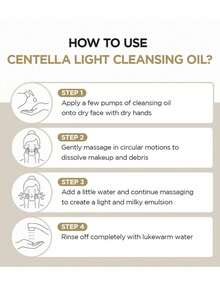 SKIN1004 Aceite limpiador ligero de Centella Asiática de Madagascar. Infundido con extracto de Centella Asiática. Calma la piel sensible y fortalece la barrera cutánea. Textura ligera e hidratante, no grasosa. Emulsificación rápida. Limpia y nutre la piel. Ayuda a reducir los puntos negros. Apto para todo tipo de pieles. Belleza coreana, cosméticos coreanos - 30 ml * 3 - Ver 9