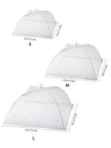 3/2/1 Pcs White Lace Food Cover, Foldable Dust-Proof Fly-Proof Umbrella Food Mesh Cover, Reusable For Dining Table, Kitchen, Picnic, BBQ, Party - White - View 4