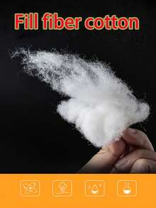 1件750克高品质填充物，超细羽绒棉，真空压缩丝棉，聚酯纤维填充物，适用于枕头、靠垫、编织娃娃、钩编、工艺品、毛毡、填充物、艺术与手工艺品、DIY填充物、毛绒玩具、枕头填充物，也适用于猫窝、狗窝、豆袋沙发等。 - 彩色 - 查看 8