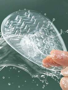 1 双 GEL 蜂窝状前掌缓冲垫，适合高跟鞋，柔软减震颗粒纹理防滑鞋垫，大半码 - 無色 - 查看 10