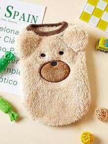 PETSIN O singură bucată O vestă de pluș pentru câini și pisici în stil japonez și coreean de pluș Ursuleț de pluș