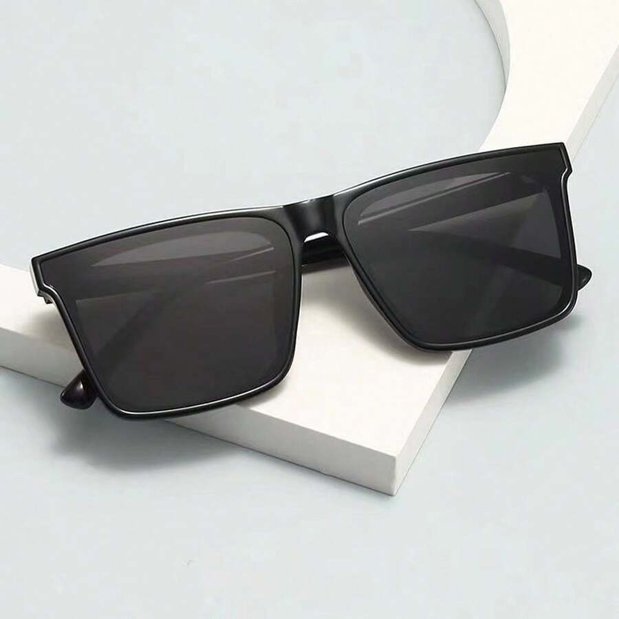 1pc Unisex Anti-UV Fashionable Square Frame Fashion Glasses