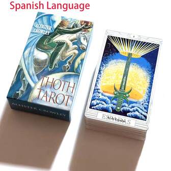 Nuevas Cartas de Tarot THOTH en español, Cartas de juego, Material de papel, 78 cartas con ilustraciones artísticas para la adivinación y el juego, regalo de Navidad y Año Nuevo para mujeres