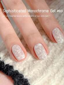 XEIJAYI 1Pc 10Ml Gel Nail Polish, Semi-Permanent & Soak Off, Led Art Tools For Home & Manicure Salon Use, Women Gift For Home Salon - White - View 6