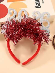 4件套2026圣诞节头饰，创意头饰，适用于圣诞派对、新年派对、拍照道具、圣诞装饰 - 彩色 - 查看 6