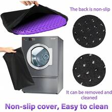 XZGB Large Gel Seat Cushion For Long Sitting With Non-Slip CoverSoft And Breathable Seat Cushion For Chair Car Office Desk Chair Wheelchair 17" X 15" - Blue - View 3