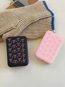 Bowknot Protective Case, Suitable For TPU Soft Rubber Matte Wireless Power Bank, Anti-Drop Corners, Fine Texture, Compatible With IPhone (Battery Not Included), Magnetic Closure - Multicolor - View 3