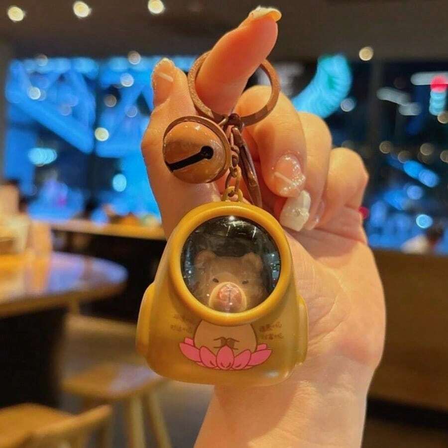 Super Cute Bear Backpack Night Light Keychain Bag Charm Popular Online Ambient Light Key Chain Car Keychain,Bag Charms,Keychains,Purse Charms,Plush Keychain,Keychain,,Girls Keychain,Cute Keychains For Girls,,Keychains For Woman,Bag Charms,Christmas Gifts - Kapibala Lotus 背包 - 查看 1