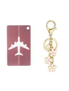 Conjunto de 2 etiquetas de bagagem com chaveiros de flores e 26 letras do alfabeto para facilitar a identificação da sua mala. Permitem adicionar um cartão de nome. Multifuncionais, essas etiquetas podem ser coladas em malas, mochilas, bolsas esportivas, bolsas de câmera, bolsas de mão, etc. Adicionam estilo e resolvem problemas de identificação durante a viagem. Práticos para encontrar rapidamente itens essenciais de viagem. Ideais para mochilas, bolsas, malas, etc.