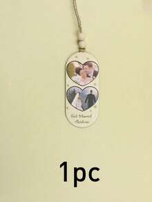 LICVIC Custom Christmas Decorations, Personalized Christmas Tree Decorations, Customized 1-4 Photos Ornaments, Customizable Text Christmas Decor, Boys, Girls - Style a - View 7