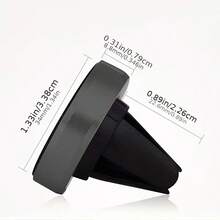 1pc Magnetic Car Phone Holder, Magnetic Adsorption Car Navigation Bracket Compatible With IPhone, Android Phones, Fits Car Central Console, Suitable As Birthday, Home, Friend Car Accessory Gift - Multicolor - View 3