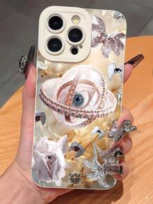 1 Ốp lưng điện thoại mềm chống rơi, chống bám vân tay, họa tiết thiên thần tối giản màu trắng Iris, tương thích với iPhone 16/16Pro/16Plus/15/15ProMax/15Pro/11/12/13/14ProMax/11Pro/11ProMax/12Pro/12ProMax/13Pro/13ProMax/14Pro/14ProMax, Thiết kế cao cấp sáng tạo - Nhiều màu - Xem 1